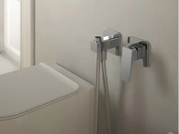 PA36 - Brass toilet-jet handspray with mixer tap by Rubinetterie Treemme - view 2
